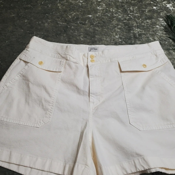 J.crew Cream Shorts - Picture 2 of 8